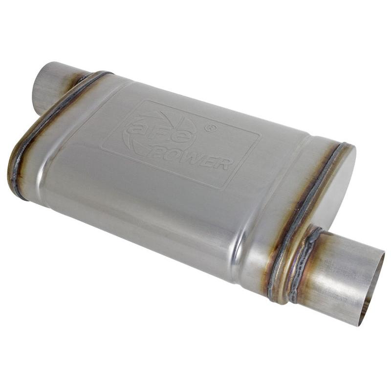 MACH Force-Xp 409 SS Muffler 3in ID Offset/Offset x 4in H x 9in W x 14in L - Oval Body-SR1 Performance