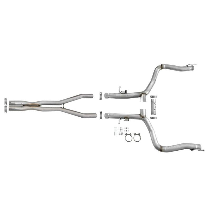 aFe MACH Force-Xp 3in 304 SS Cat-Back Exhaust 15-20 Dodge Charger Hellcat V8-6.2L/6.4L w/o Muffler-SR1 Performance