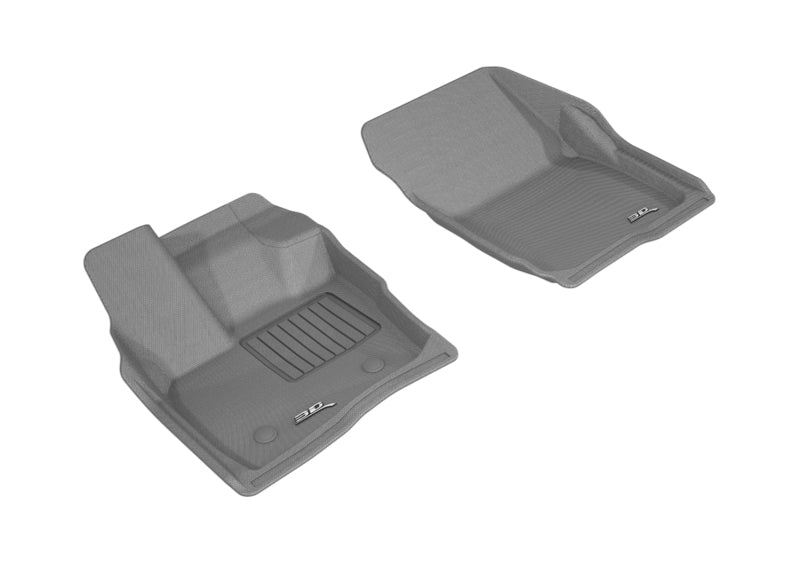 3D MAXpider 2017-2020 Ford/Lincoln Fusion/MKZ Kagu 1st Row Floormat - Gray-SR1 Performance