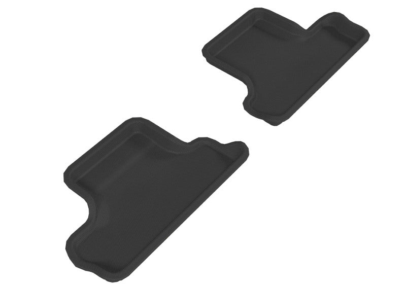 3D MAXpider 2007-2013 Mini Cooper Convertible Kagu 2nd Row Floormats - Black-SR1 Performance