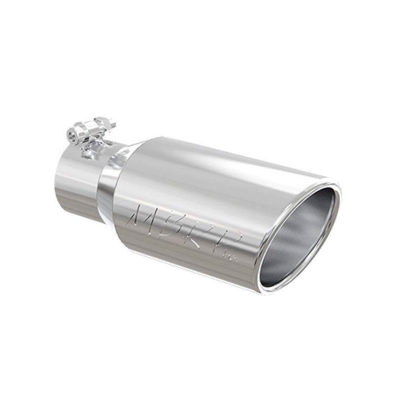 MBRP Universal Tip 4in OD 3in Inlet 10in Length Angled Rolled End T304-SR1 Performance