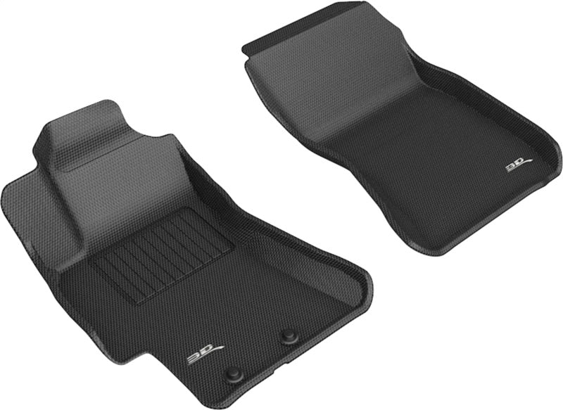 3D MAXpider 08-11 Subaru Impreza / WRX / 08-14 Impreza WRX STI Kagu 1st Row Floormats - Black-SR1 Performance