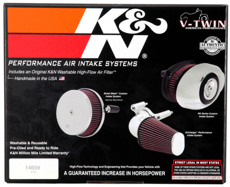K&N Intake System 2014 Yamaha XVS950 Bolt 942-SR1 Performance
