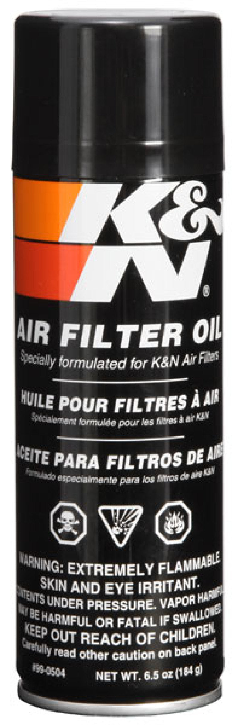 K&N 6.5 OZ Aerosol Spray Air Filter Oil-SR1 Performance