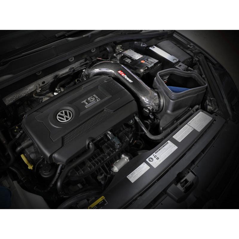 aFe 15-19 VW Golf R (MKVII) L4-2.0L (t) Track Series Carbon Fiber Intake System w/ Pro 5R Filter-SR1 Performance