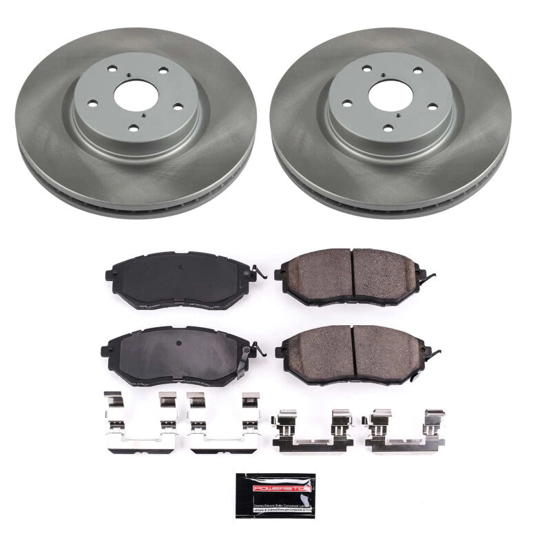 Power Stop 15-21 Subaru WRX Front Semi-Coated Rotor Kit-SR1 Performance