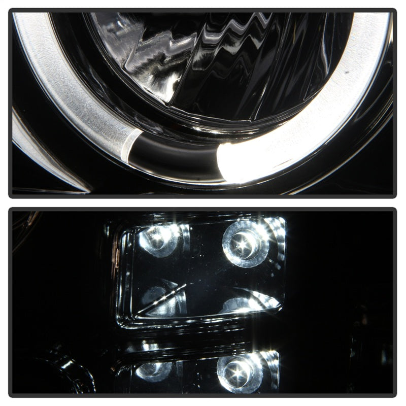 Spyder GMC Sierra 1500/2500/3500 07-13 Projector Headlights LED Halo- LED Smoke PRO-YD-GS07-HL-SM-SR1 Performance