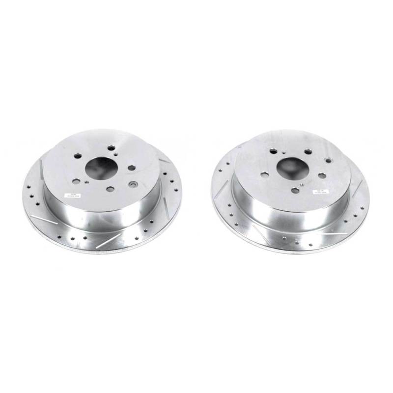 Power Stop 10-15 Lexus RX350 Rear Evolution Drilled & Slotted Rotors - Pair-SR1 Performance