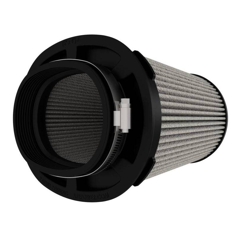 aFe MagnumFLOW Pro DRY S Air Filter (6 x 4)in F x (8-1/2 x 6-1/2)in B x (7-1/4 x 5)in T x 7-1/4in H-SR1 Performance
