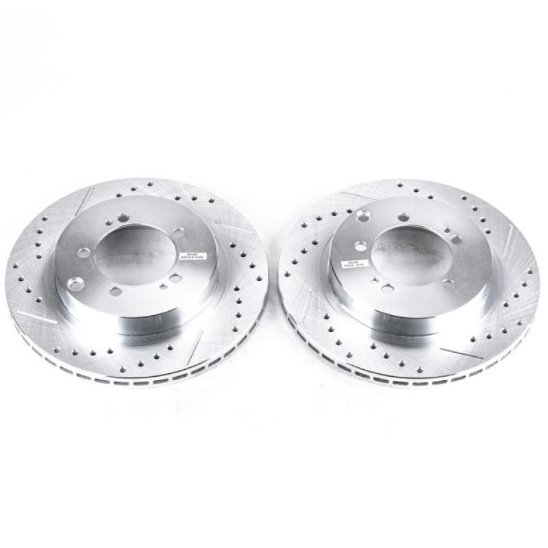 Power Stop 94-96 Dodge Stealth Rear Evolution Drilled & Slotted Rotors - Pair-SR1 Performance