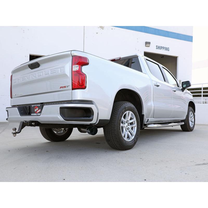 aFe Large Bore-HD 3in 409SS DPF-Back 20-21 GM Trucks L6-3.0L (td) LM2 - Black Tip-SR1 Performance