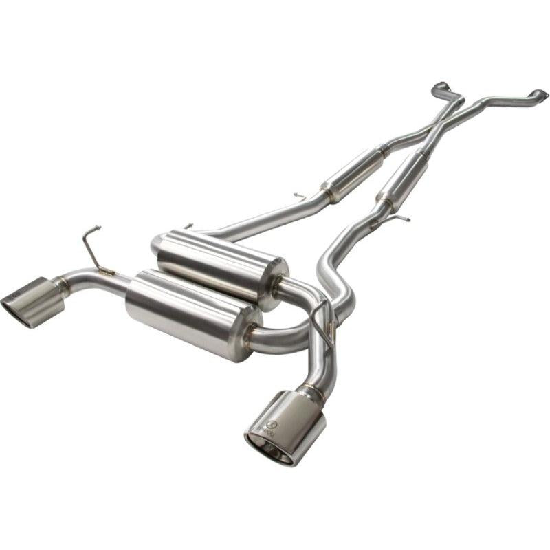 aFe Takeda 2-1/2in 304SS Cat-Back Exhaust Infiniti G37 08-13/Q60 14-15 V6-3.7 w/ Polished Tips-SR1 Performance