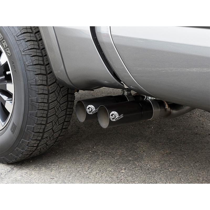 aFe POWER Rebel Series 2-1/2in 409 SS Cat Back Exhaust w/ Black Tips 16-17 Nissan Titan V8 5.6L