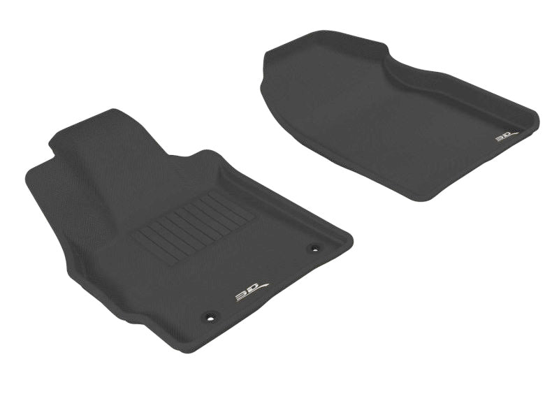3D MAXpider 2007-2012 Mazda CX-7 Kagu 1st Row Floormat - Black-SR1 Performance