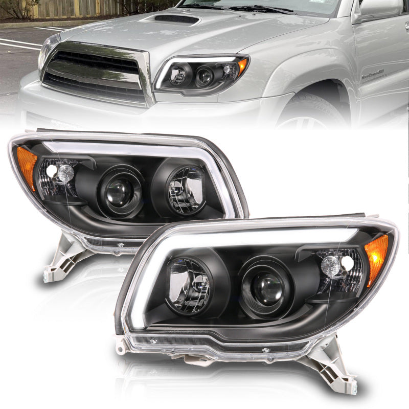 ANZO 06-09 Toyota 4 Runner Projector Headlights Plank Style - Black-SR1 Performance