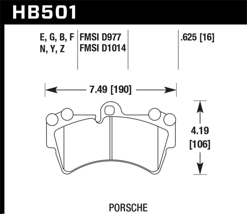 Hawk 07-10 Audi Q7 / 03-09 Porsche Cayenne / 04-09 VW Touareg DTC-60 Race Front Brake Pads-SR1 Performance