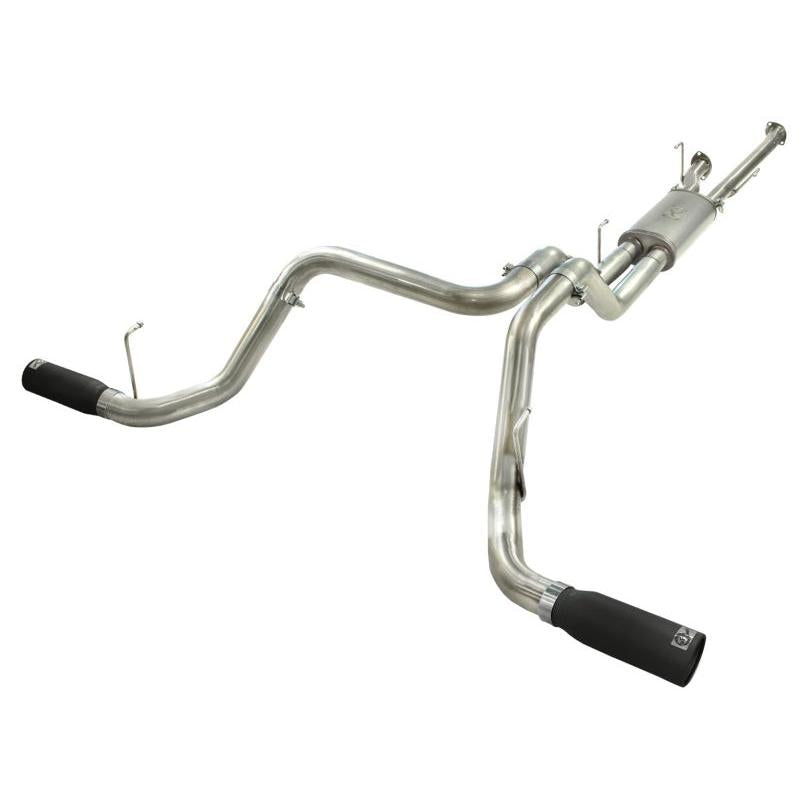 aFe MACHForce XP 2-1/2in to 3in 409 SS Cat-Back Exhaust w/ Black Tips 10-17 Toyota Tundra V8 5.7L