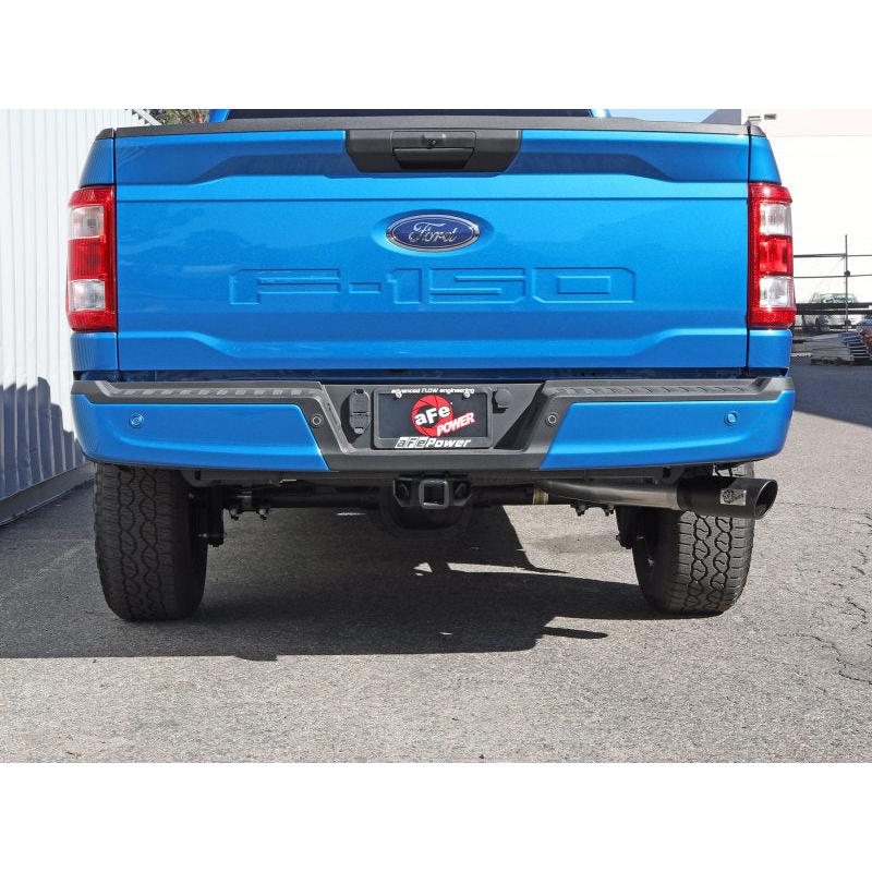 aFe Apollo GT 3in 409 SS Cat-Back Exhaust 2021 Ford F-150 V6 2.7L/3.5L (tt)/V8 5.0L w/ Black Tips-SR1 Performance