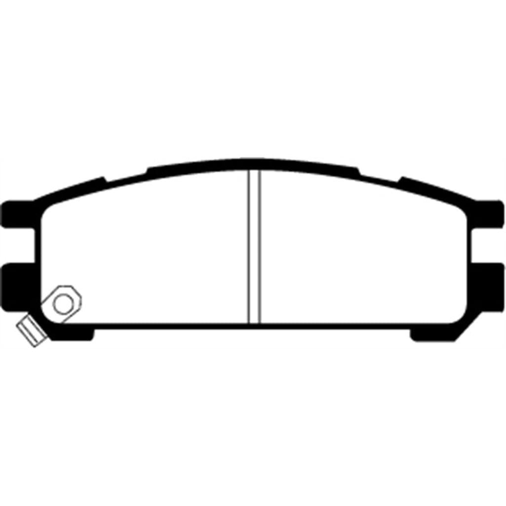 EBC Yellowstuff Rear Brake Pads for Subaru Impreza and Legacy 2000-2001 – High-Performance Street and Track Use