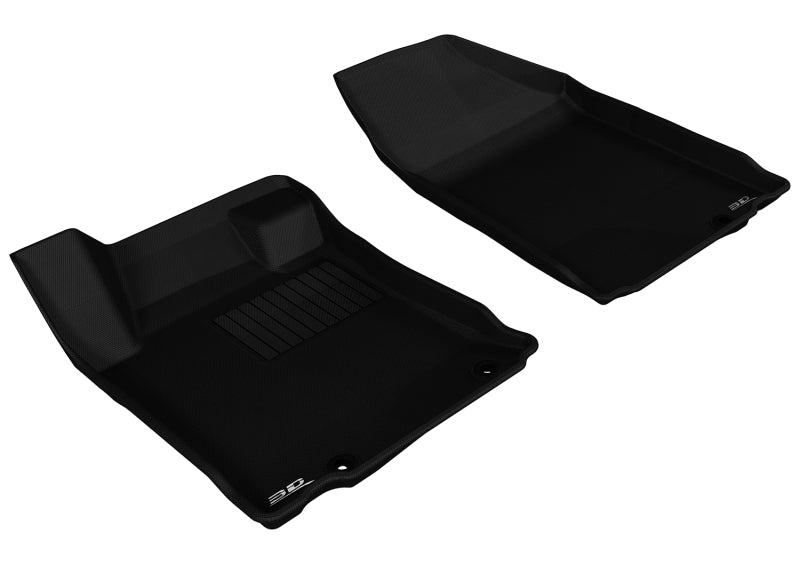 3D MAXpider 2013-2013 Nissan Altima Sedan Kagu 1st Row Floormat - Black-SR1 Performance