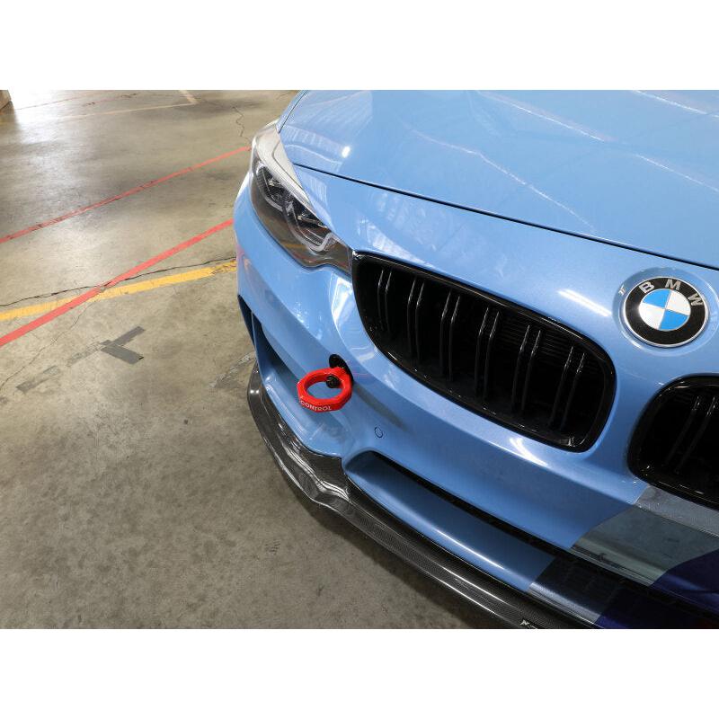 aFe Control Front Tow Hook Red BMW F-Chassis 2/3/4/M-SR1 Performance