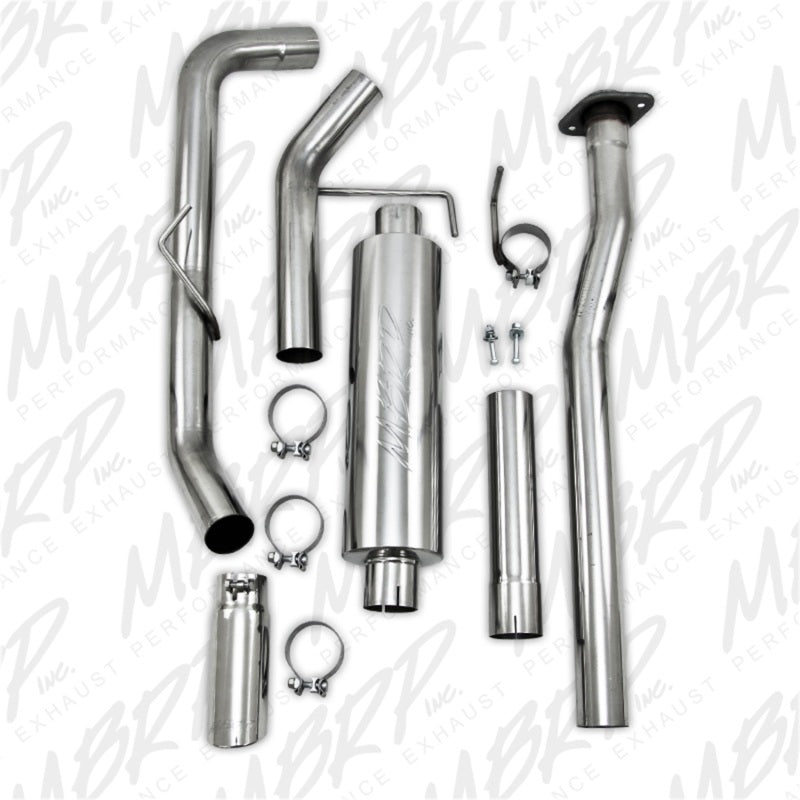 MBRP 11-12 Ford F150 V6 Ecoboost 3in T409 Cat Back Single Side Exit-SR1 Performance