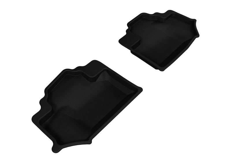 3D MAXpider 2014-2018 Jeep Wrangler JK 2-Door Kagu 2nd Row Floormats - Black-SR1 Performance