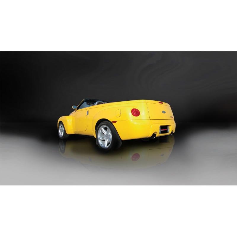 Corsa 2005-2006 Chevrolet SSR 5.3L V8 3in Cat-Back Dual Rear w Single 4in Black Pro-Series Tips