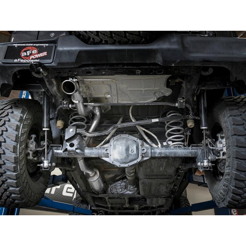 aFe MACH Force-Xp 2.5in Catback High-Tuck Exhaust 18-21 Jeep Wrangler (JL)3.6L 4-Door - Polished Tip