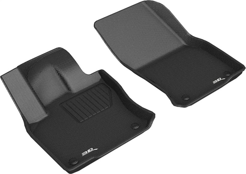 3D MAXpider 18-21 Volkswagen Tiguan 1st Row Kagu Floor Mat - Black-SR1 Performance