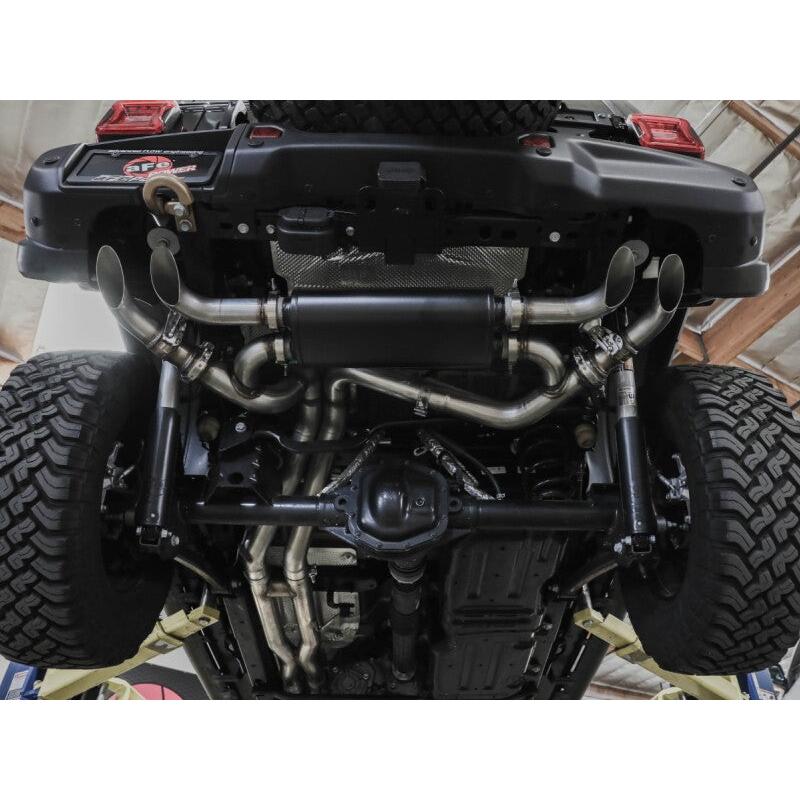 aFe 21-22 Jeep Wrangler JL Vulcan Series Stainless Steel Cat-Back Exhaust System-SR1 Performance