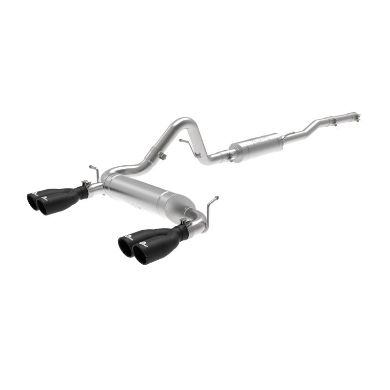 aFe Vulcan Series 2.5in 304SS Cat-Back Exhaust 07-18 Jeep Wrangler (JK) V6-3.6/3.8L w/ Black Tips-SR1 Performance