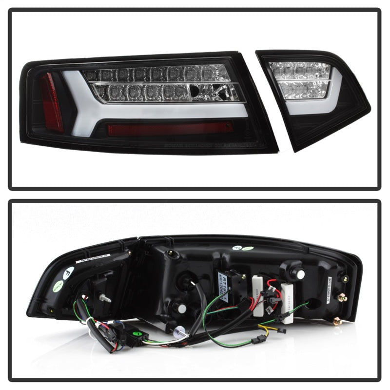 Spyder 09-12 Audi A6 LED Tail Lights - Black (ALT-YD-AA609-LED-BK)-SR1 Performance