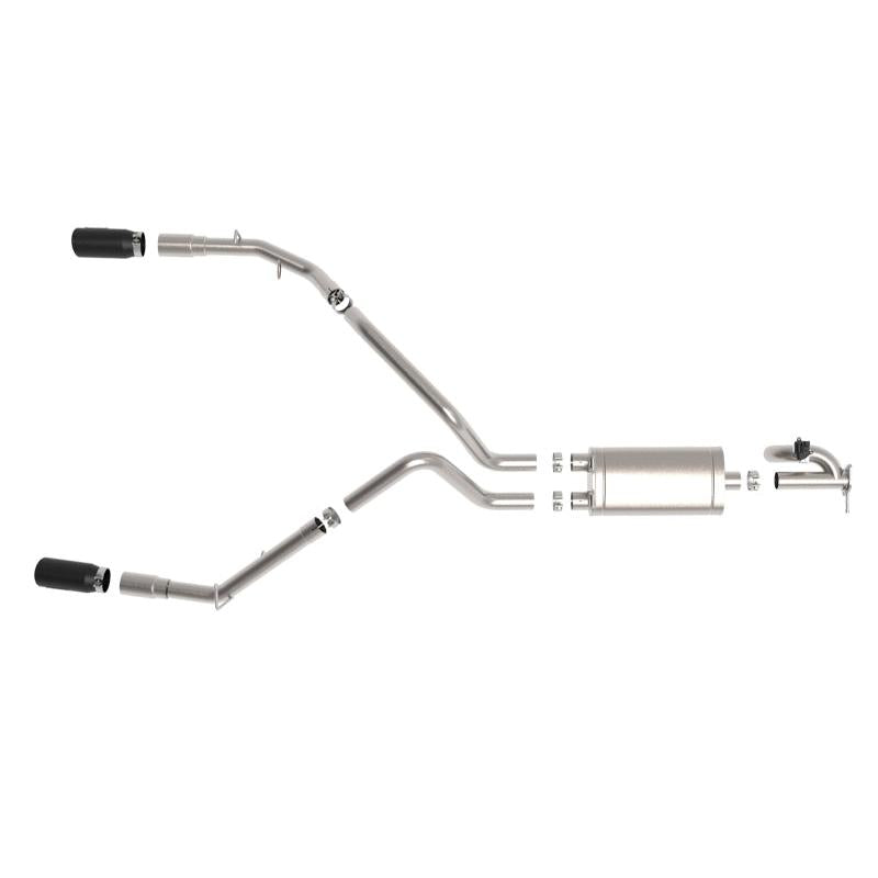 aFe Gemini XV 3in 304 SS Cat-Back Exhaust 19-21 Ram 1500 V8 5.7L Hemi w/ Black Tips-SR1 Performance