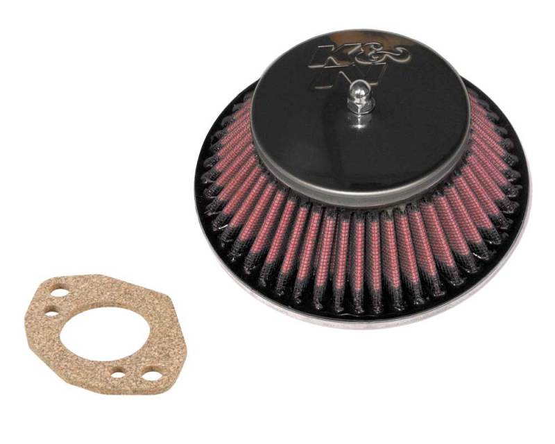 K&N Custom Racing Assembly - Round Tapered - Red 1.375in Neck Flange - 2.25in Over Height-SR1 Performance