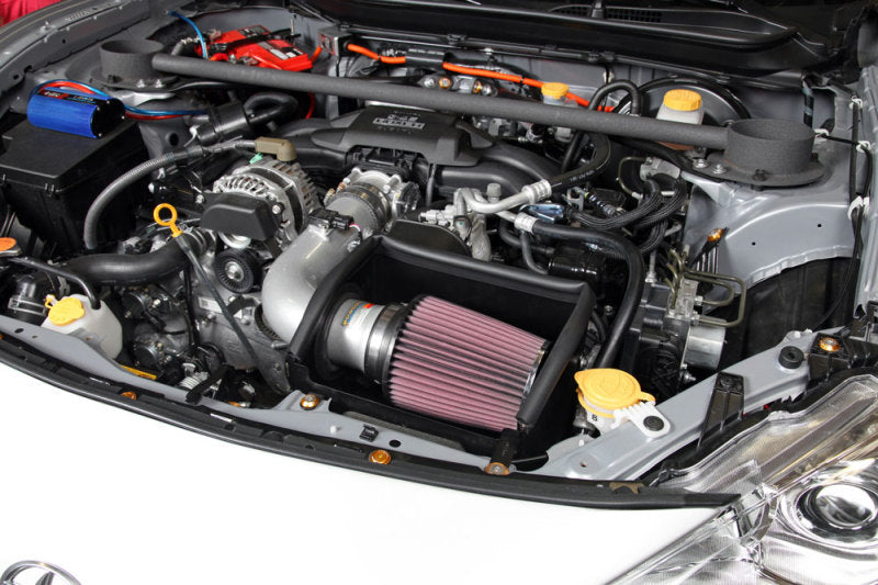 K&N 13 Subaru BRZ 2.0L / 13 Scion FR-S 2.0L Silver 69 Series Typhoon Intake-SR1 Performance