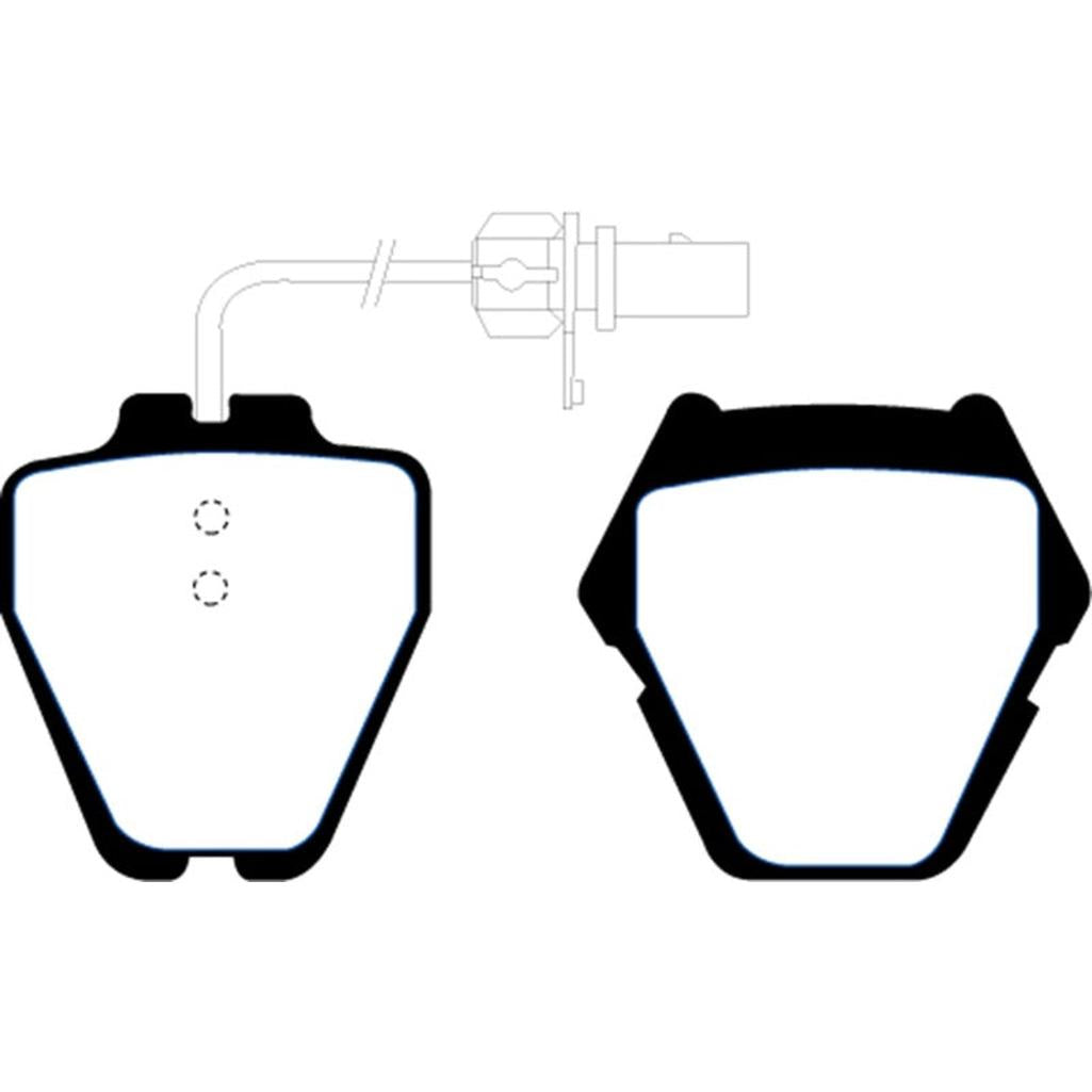 EBC Redstuff Ceramic Low Dust Front Brake Pads for Audi A6 Quattro and S4 – Part Number DP31348C
