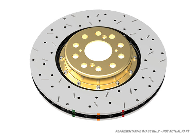 DBA 09+ Nissan 370Z and Infiniti G37 Sport Front Drilled & Slotted 5000 Series 2-Piece Rotors