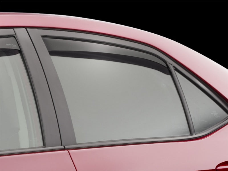 WeatherTech 14-19 Toyota Corolla Rear Side Window Deflectors - Dark Smoke