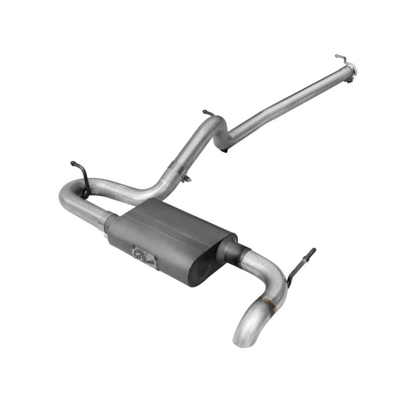 aFe Scorpion Exhaust System Cat Back 2.5in Aluminized Hi-Tuck 07-18 Jeep Wrangler JK V6 3.6/3.8L-SR1 Performance