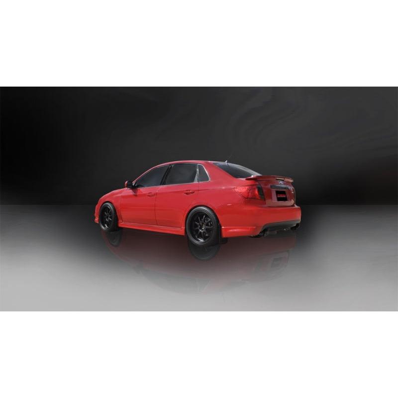 Corsa 08-10 Subaru Impreza WRX Sedan 2.5L Turbo Manual 3in Sport Cat-Back Exhaust w/4in Blac-SR1 Performance