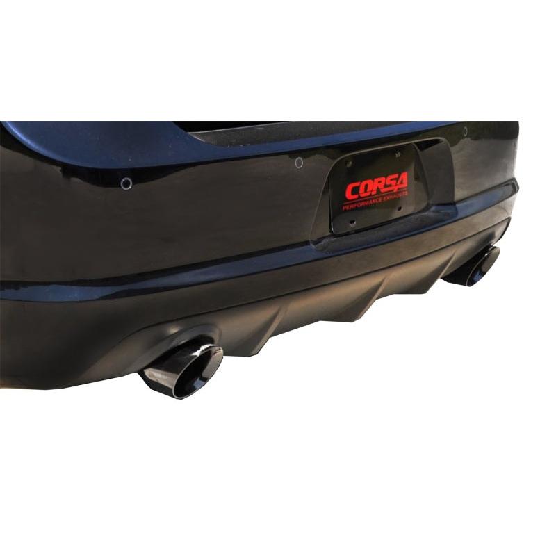 Corsa 2012-2014 Dodge Charger SRT-8 6.4L V8 Black Xtreme Cat-Back Exhaust