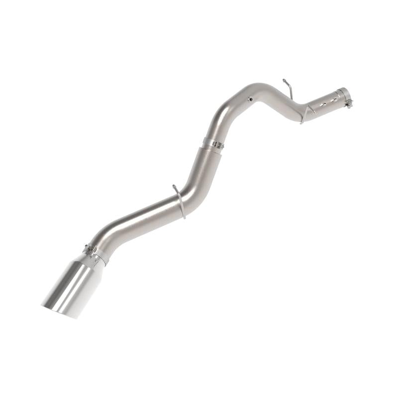 aFe Large Bore-HD 5in 409SS DPF-Back Exhaust System w/Pol Tip 24-25 GM Diesel Trucks V8-6.6L(td) L5P