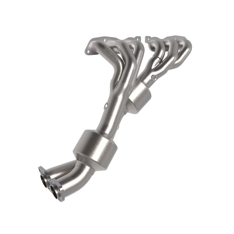 aFe 98-05 Lexus GS300 / 01-05 Lexus IS300 Twisted Steel 304 Stainless Steel Header w/ Cat-SR1 Performance