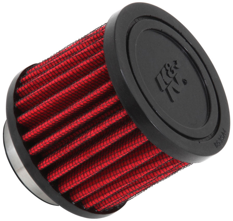 K&N 1.5in Flange ID x 3in OD x 2.5in H Rubber Base Crankcase Vent Filter-SR1 Performance