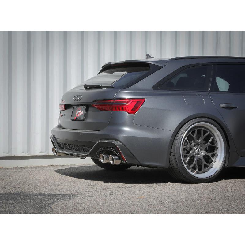 aFe 20-22 Audi RS6 Avant V8 4L(tt) MACH Force-Xp 3in to 2.5in 304 SS Cat-Back Exhaust w/Polished Tip