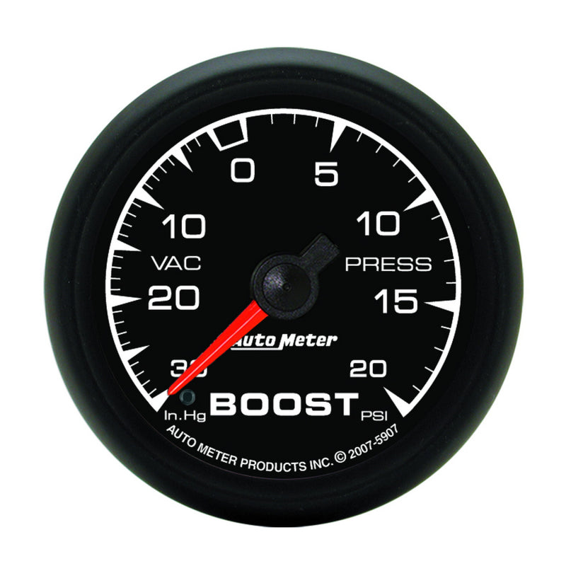 Autometer ES 52.4mm 30 In. HG/20 PSI Vacuum/Boost Gauge-SR1 Performance