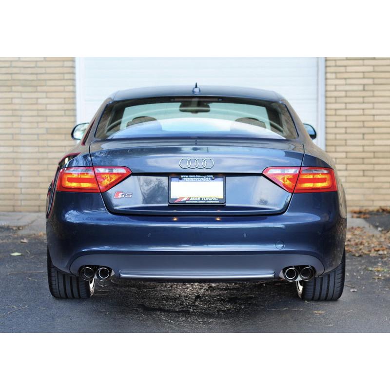 AWE Tuning Audi B8 S5 4.2L Touring Edition Exhaust System - Diamond Black Tips