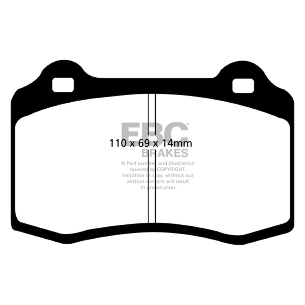 EBC Bluestuff NDX Front Brake Pads for Jaguar XJR and XKR 1998-2002