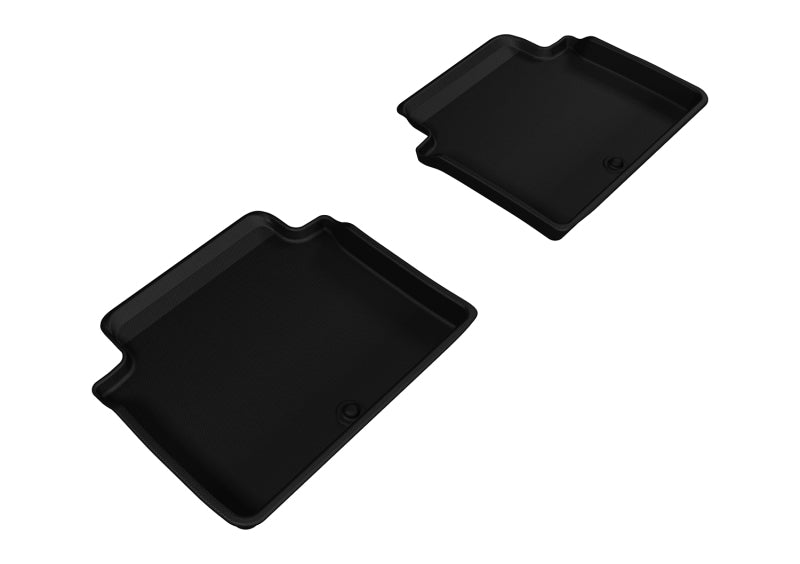 3D MAXpider 2015-2020 Genesis/Hyundai G80/Genesis Sedan Kagu 2nd Row Floormats - Black-SR1 Performance